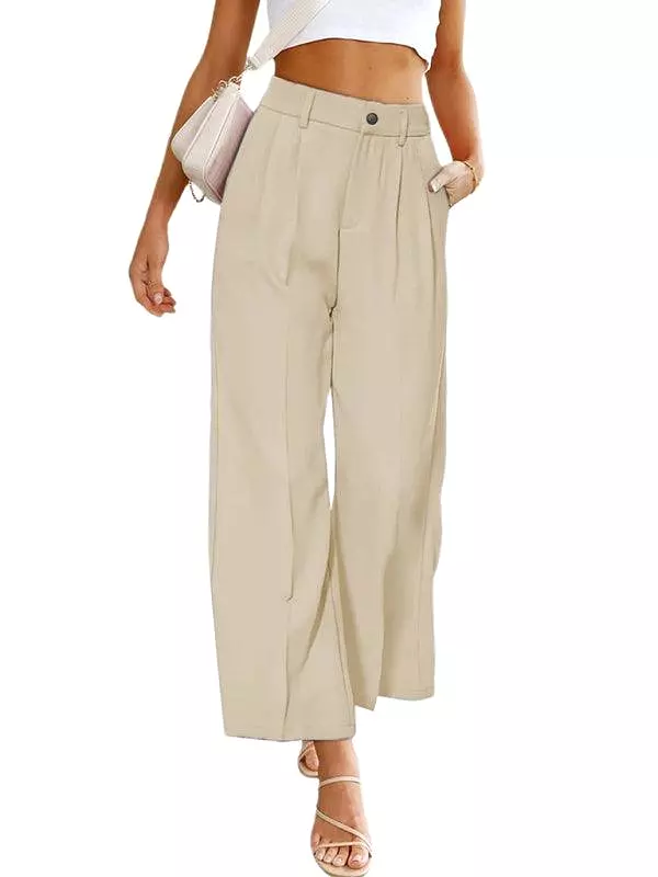 Wide Leg Women Pants With Pockets