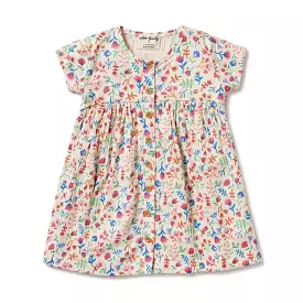 Wilson & Frenchy Tropical Garden Crinkle Button Dress