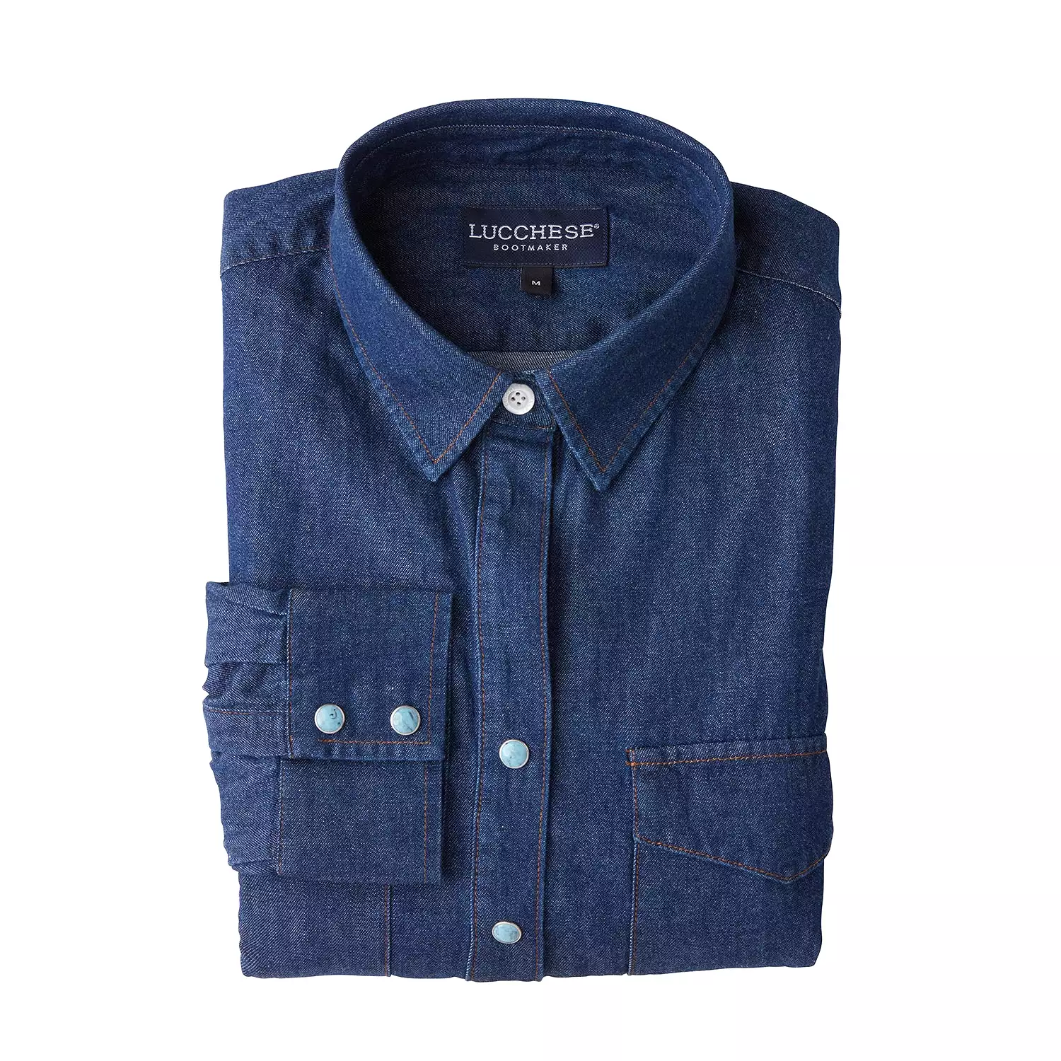 Women's Chambray Shirt :: Dark Denim