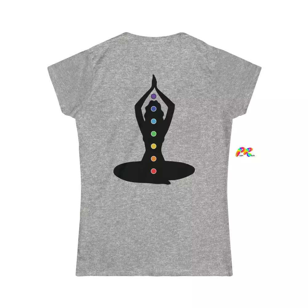 Yoga Woman Chakras Women's Softstyle T-Shirt