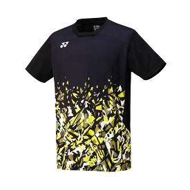 Yonex Japan National Badminton/ Sports Shirt 10551EX Black/ Yellow MEN'S