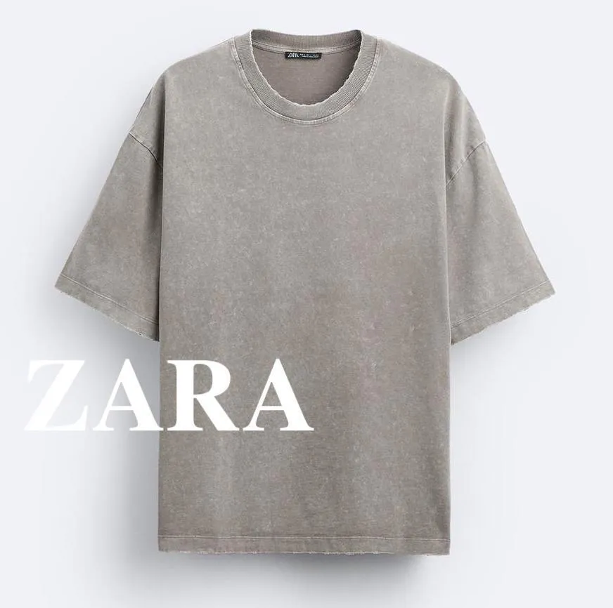 ZARA  |Plain Short Sleeves T-Shirts